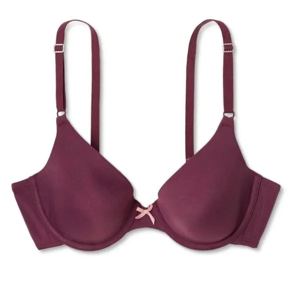 36DD Maidenform 5701 Self Expressions T-Shirt UW Bra Burgundy NWT - Picture 4 of 4